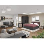 Pachet Mobila Dormitor + Living Gri Antracit / K02