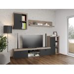 Pachet Mobila Dormitor + Living Gri Antracit / K02