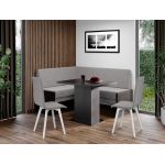 Set Coltar de Bucatarie Smart Rino 88/Pal Wenge + Masa + 2 Scaune