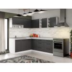 Set Mobila Bucatarie Colt Mina Grafit 180*220 Gri Antracit - C94