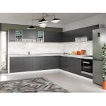 Set Mobila Bucatarie Colt Mina Grafit 300*300 Gri Antracit - C91