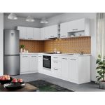 Set Mobila Bucatarie Colt Mina Pure 140*300 Alb C62