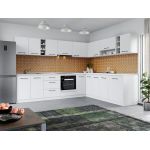 Set Mobila Bucatarie Colt Mina Pure 300*240 Alb C61