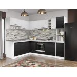 Set Mobila Bucatarie Colt Mina Yang 180*260 Ferrara/Alb C139