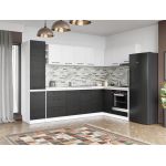 Set Mobila Bucatarie Colt Mina Yang 280*160 Ferrara/Alb C144