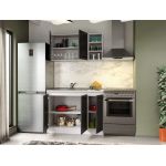 Set Mobila Bucatarie Mina Grafit 110 Gri Antracit C80