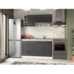 Set Mobila Bucatarie Mina Grafit 140 Gri Antracit C74