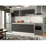 Set Mobila Bucatarie Mina Grafit 200 Gri Antracit C68
