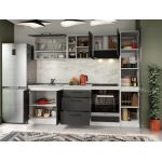 Set Mobila Bucatarie Mina Grafit 244 Gri Antracit C71