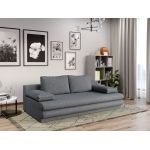 Canapea Extensibila Sensi plusata aspect lana gri