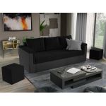 Canapea Extensibila Faro gri antracit / negru