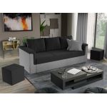 Canapea Extensibila Faro gri / negru