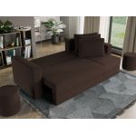 Pachet Mobila Coltar Alfa Maro + Masa Grand Stejar Auriu + 4 Scaune Grand Crem