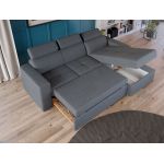 Coltar Extensibil Paloma plusat aspect lana gri