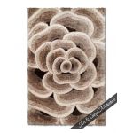 Covor CALIFORNIA 4D maro floare engross