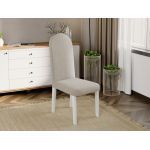 Pachet Mobila Coltar Cali Crem/Maro + Masa Grand Stejar Auriu + 4 Scaune Grand Crem