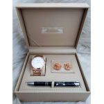 Set cadou pentru barbati Matteo Ferari, ceas, butoni, pix metalic MF002B110G - Engross