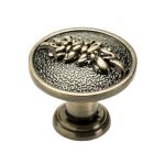 Buton pentru mobila Ardea, alama antichizata periata GT, D:27.5 mm