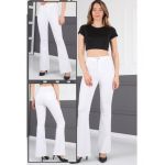 PANTALONI DAMA ELASTICI EVAZATI EN-GROSS