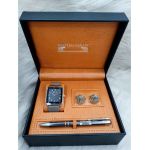 Set cadou pentru barbati Matteo Ferari, ceas, butoni, pix metalic MF012B110G - Engross