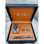 Set cadou pentru barbati Matteo Ferari, ceas, butoni, pix metalic MF013B110G - Engross