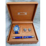 Set cadou pentru barbati Matteo Ferari, ceas, butoni, pix metalic MF019B110G - Engross
