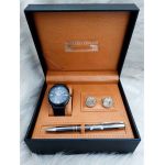Set cadou pentru barbati Matteo Ferari, ceas, butoni, pix metalic MF020B110G - Engross