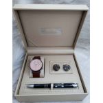 Set cadou pentru barbati Matteo Ferari, ceas, butoni, pix metalic MF023B110G - Engross