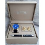 Set cadou pentru barbati Matteo Ferari, ceas, butoni, pix metalic MF029B110G - Engross