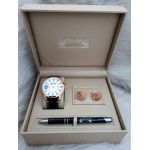 Set cadou pentru barbati Matteo Ferari, ceas, butoni, pix metalic MF034B110G - Engross