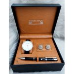 Set cadou pentru barbati Matteo Ferari, ceas, butoni, pix metalic MF037B110G - Engross