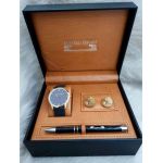 Set cadou pentru barbati Matteo Ferari, ceas, butoni, pix metalic MF040B110G - Engross