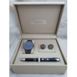 Set cadou pentru barbati Matteo Ferari, ceas, butoni, pix metalic MF047B110G - Engross