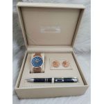 Set cadou pentru barbati Matteo Ferari, ceas, butoni, pix metalic MF050B110G - Engross