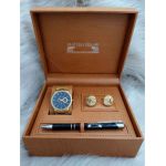 Set cadou pentru barbati Matteo Ferari, ceas, butoni, pix metalic MF055110G - Engross