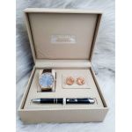 Set cadou pentru barbati Matteo Ferari, ceas, butoni, pix metalic MF060B110G - Engross