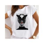 Tricou Dama Alb "Butterfly Effect" Engros
