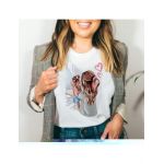 Tricou Dama Alb "Caring Mother" Engros
