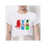 Tricou Dama Alb "Influencers" Engros