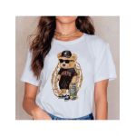 Tricou Dama Alb "King of skate" Engros