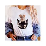 Tricou Dama Alb "Labrador" Engros