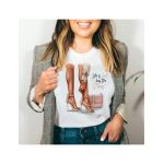 Tricou Dama Alb "Life is short" Engros