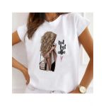 Tricou Dama Alb "Love At First Coffee" Engros