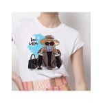 Tricou Dama Alb "Love Coffee" Engros