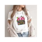Tricou Dama Alb "Loved" Engros