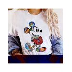 Tricou Dama Alb "Magic Mickey" Engros