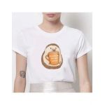 Tricou Dama Alb "Pumpking Spike Latte" Engros