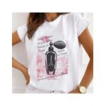 Tricou Dama Alb "Secrete de femme" Engros