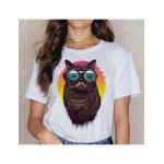 Tricou Dama Alb "Underwater Cat" Engros