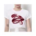 Tricou Dama Alb "You're Yummy" Engros